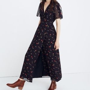 Madewell Tulip-Sleeve Maxi Dress in Sweet Blossoms